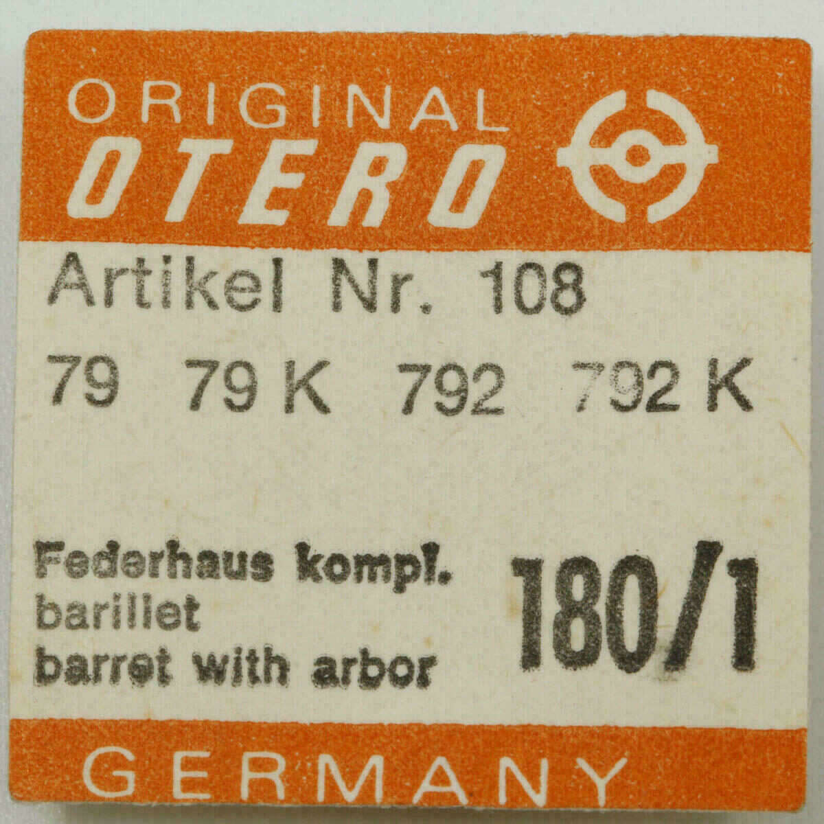 OTERO 77 PART 180/1 Federhaus komplett, Barillet complet OTERO 904 79 782 792 79 â Bild 6