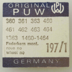 Barrel Core and Ratchet Wheel for PUW 360, 361, 1361, 1363, 1463 – Part 197/1 – NOS – image 2