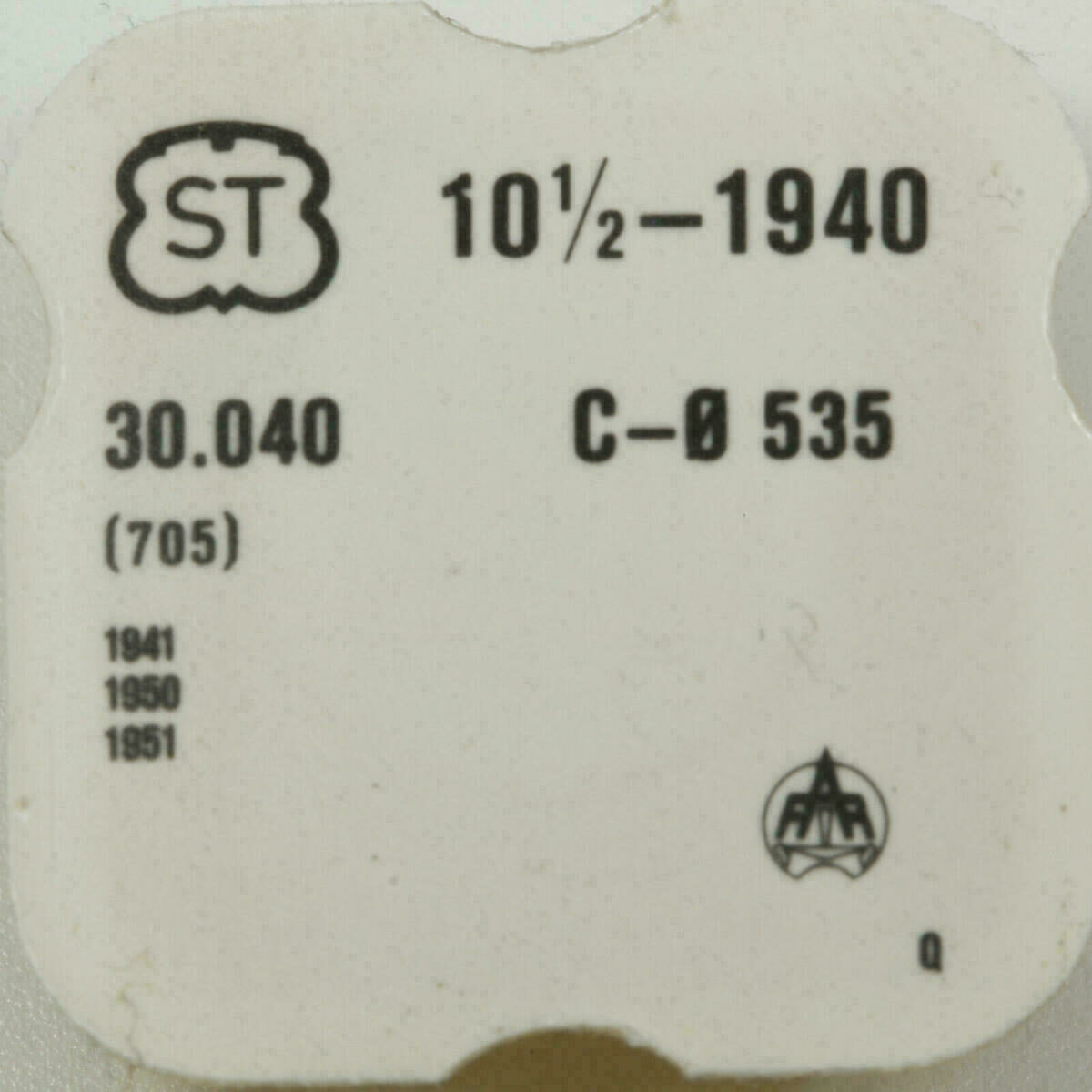 ST 1940 raqueta, rueda de escape, ST 1941, ST 1950, ST 1951 – imagen 4