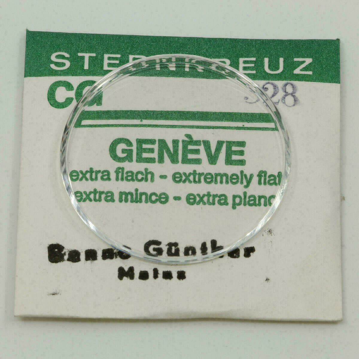 Cristal de reloj Sternkreuz CG GENEVE extraplano para relojes de pulsera 182 - 340 – imagen 3
