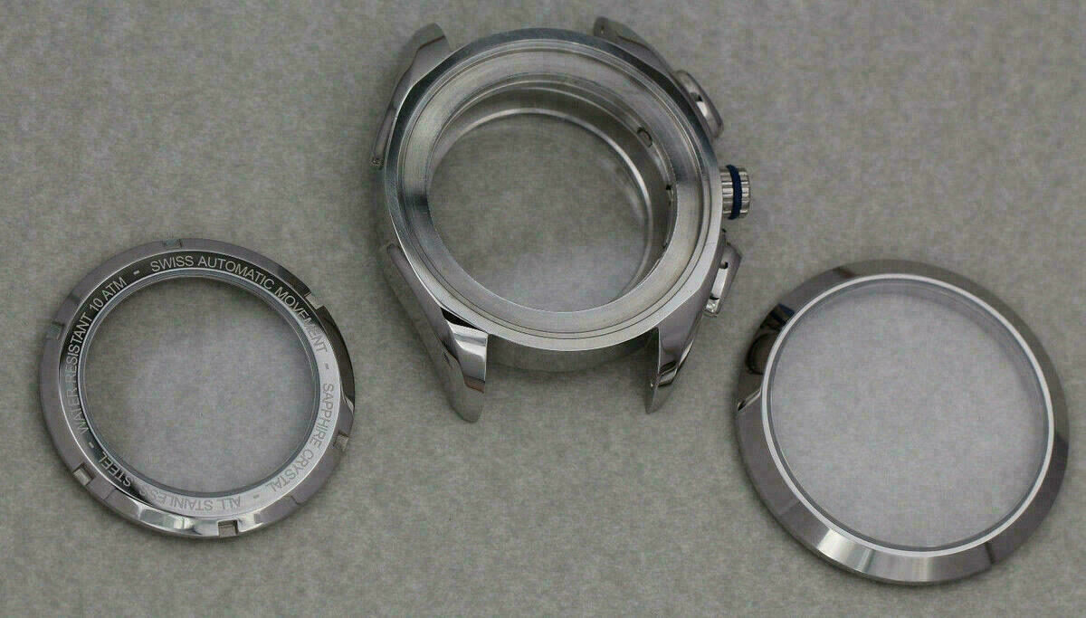 Uhrengehäuse für ETA Valjoux 7750 / 7753 Chronograph Saphirglas 316L 42mm 10 ATM neu – Bild 11