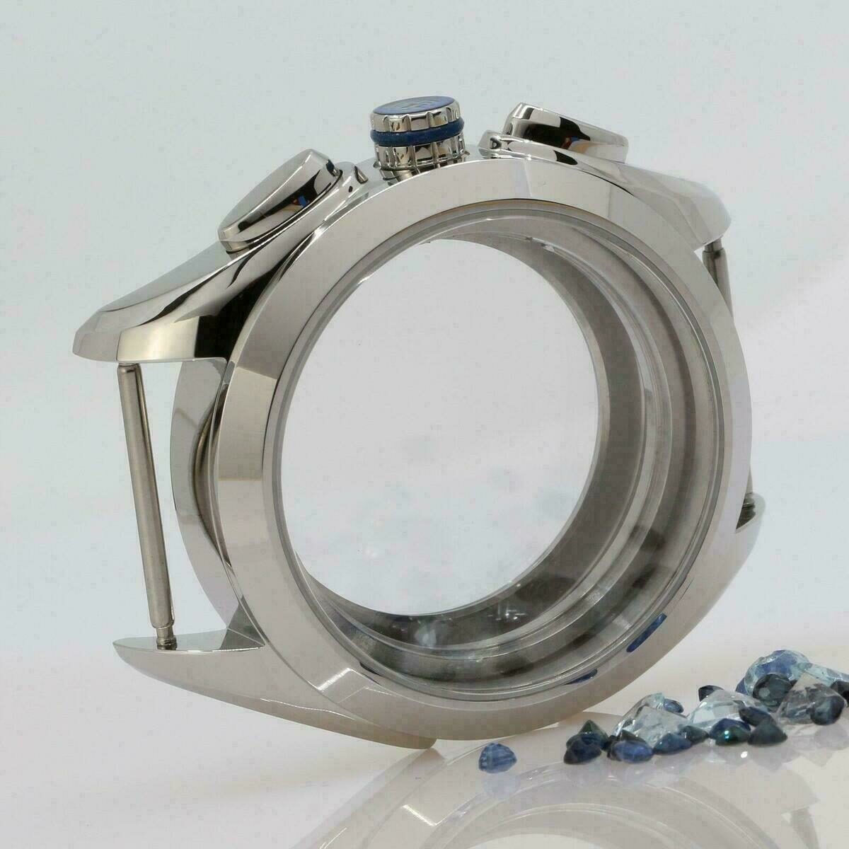 Uhrengehäuse für ETA Valjoux 7750 / 7753 Chronograph Saphirglas 316L 42mm 10 ATM neu – Bild 5