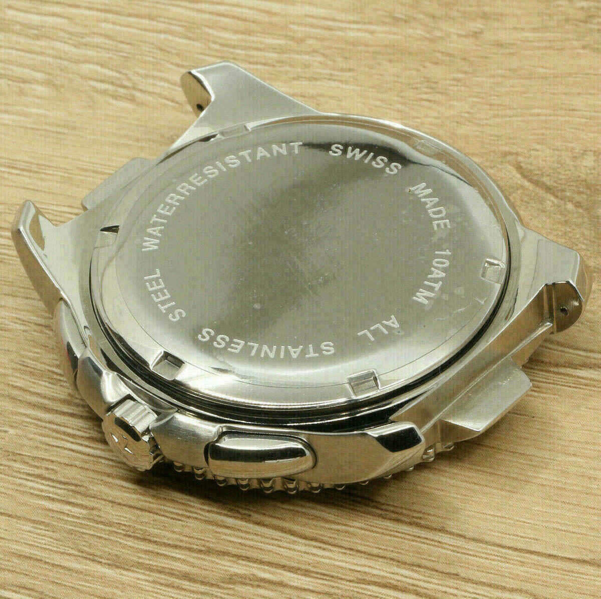 XL WATCH CASE for ETA 2824-2, eingravi 10 ATM 43,3mm UhrengehĂ€use unbranded NOS â Bild 3