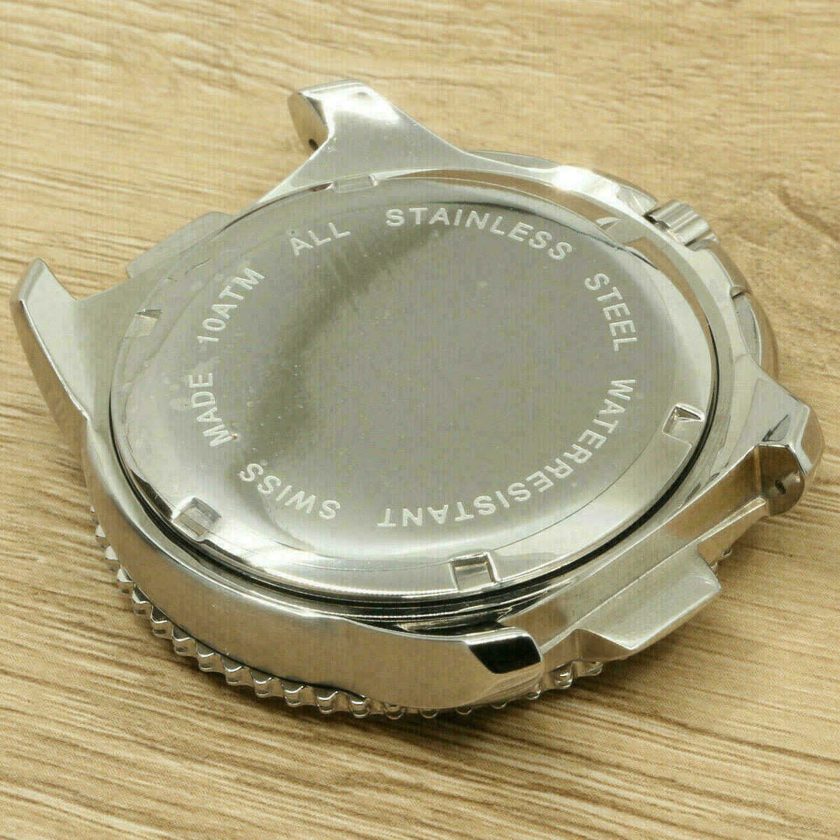 XL WATCH CASE for ETA 2824-2, eingravi 10 ATM 43,3mm UhrengehĂ€use unbranded NOS â Bild 4