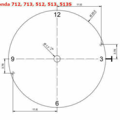 Cadran pour montre de poche Ronda 712 â neuf â D : 36 mm â image 3