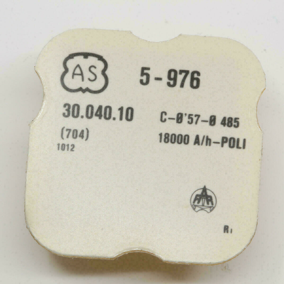 AS 976 PART 704, rueda de escape para contrapivote superior AS 1012