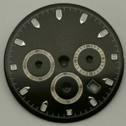 Chronometer-Zifferblatt für MIYOTA OS 25 OS 20 Werk Ø 32,15mm schwarz