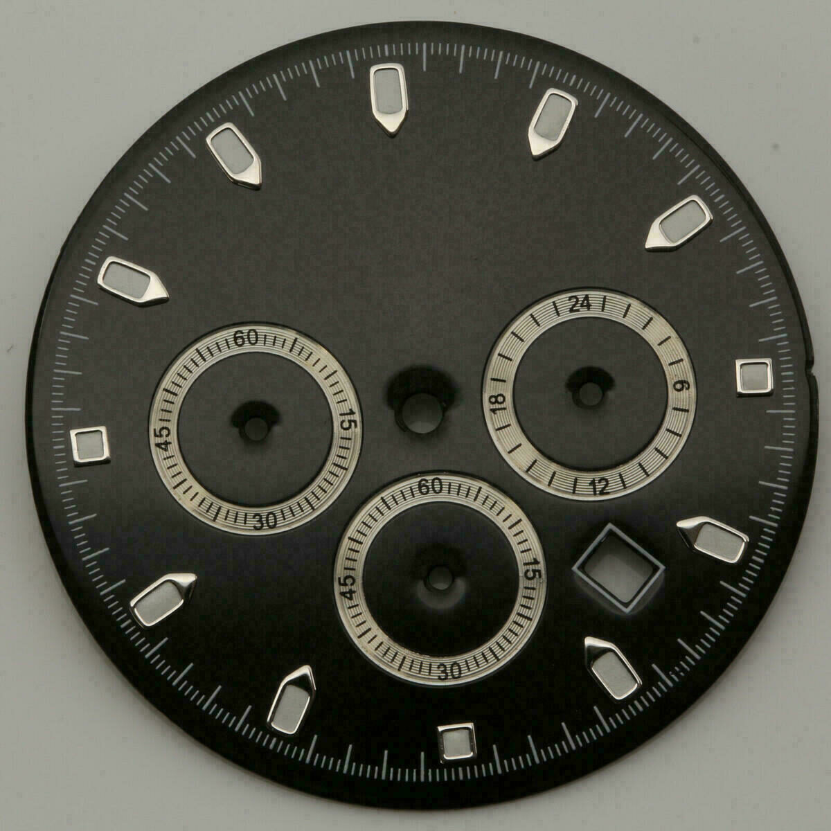 Cadran Miyota OS20 OS25 noir de style chronomètre pour mouvement OS 25 / OS 20 – Ø 32,15 mm