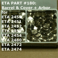 ETA 2450 - 2474 Part 180, 180/1 Federhaus mit Federwelle, barrel with arbor 2472