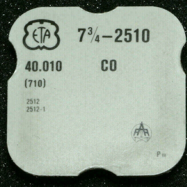 Ancre avec axe ETA 2510 – Part 710 Réf. 40.010 – pour ETA 2512, ETA 2512-1