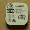 ETA 2600 Part 705 roue d’échappement – pièce d’origine