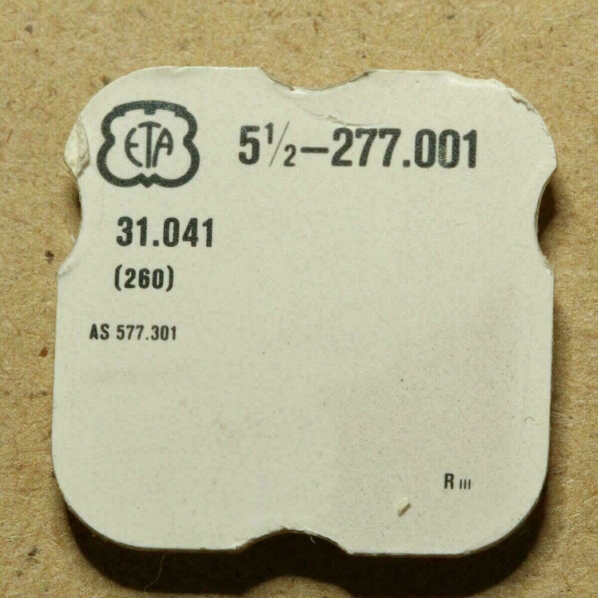 Roue de minuterie ETA 277.001 – Part 260 – Réf. 31.041 – pour AS 577.301 – NOS