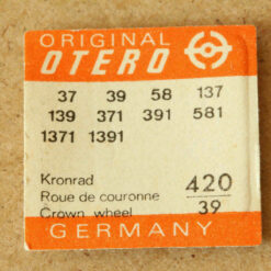 OTERO 37 Part  420, Kronrad, crown wheel, 37 39 58 137 139 371 391 581 1371 1391