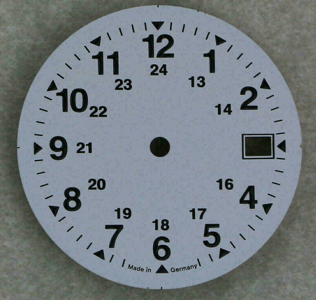 Dial for ETA 2824-2, 2804-2, 2801-2, Ø 29.5 mm with Date Window