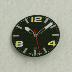 Cadran carbone ETA 2824-2 jaune, 34,8 mm, pour mouvement automatique – image 4
