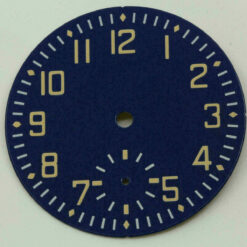 Flieger Zifferblatt für ETA Unitas 6498, Blue Enamel, Dial Cadran Superluminova – Bild 2