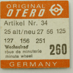 OTERO 25 PART 260 Wechselrad, Minute wheel OTERO 27 56 37 39 1371 40 140 401 441 – Bild 2