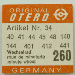 OTERO 25 PART 260 Wechselrad, Minute wheel OTERO 27 56 37 39 1371 40 140 401 441 – Bild 8