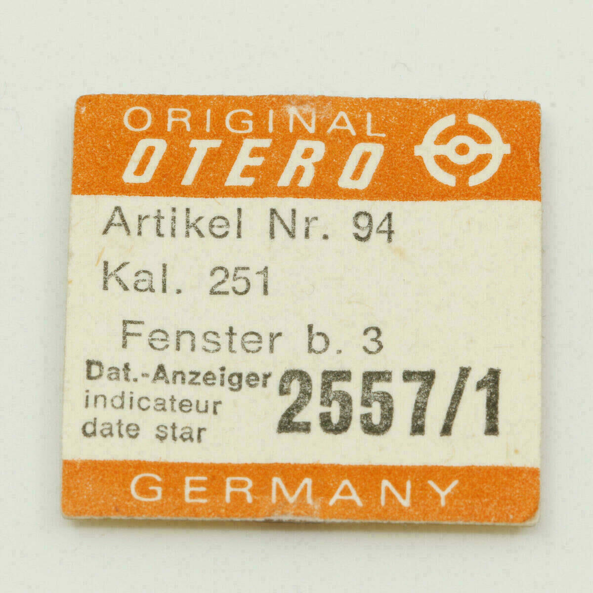 OTERO 251 PART 2557 Datumscheibe Datumanzeiger Date Dial Disc 411 441 OTERO 481 – Bild 4