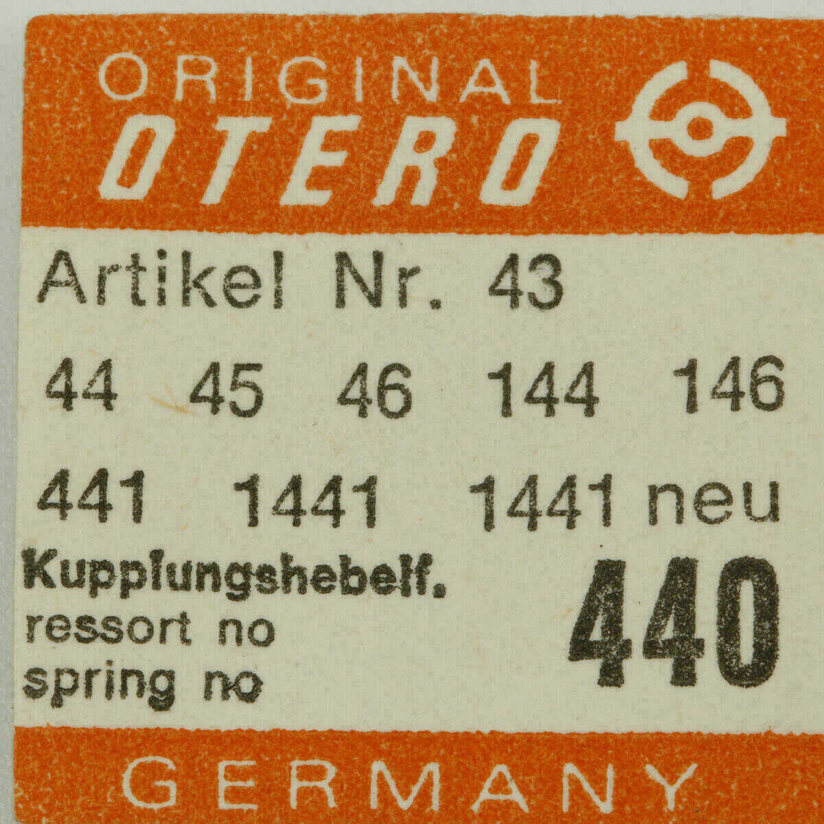 Yoke Spring for OTERO 37, 44, 56, 62, 156, 162, 262, 362, 801 – Part 440 – image 4