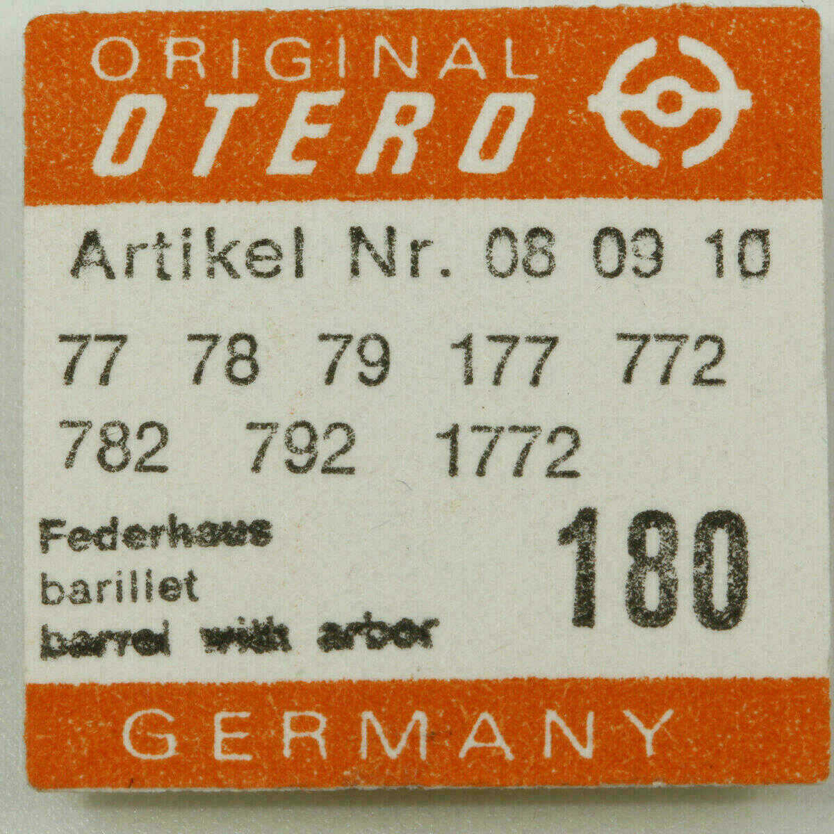 OTERO 56 PART 180 bariletto e coperchio OTERO 156 62 64 70 77 365 – immagine 12