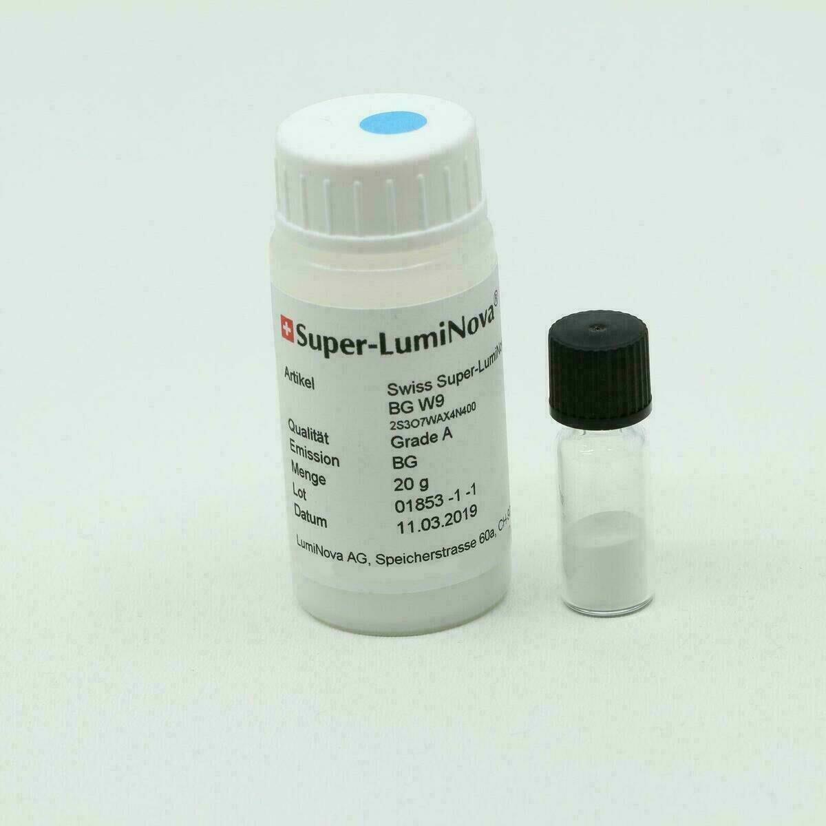Swiss SuperLuminova BGW9 Grade A, 1 g – Luminous Powder, Blue Glow – image 2