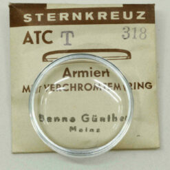 Uhrenglas für Taucheruhren Diver Sternkreuz ATCT gewölbt armiert mit Chromring – Bild 3