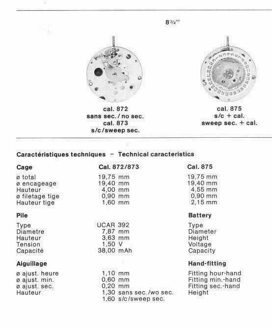 2x mouvement Harley 873 / Ronda 873 à quartz – Swiss Made – 5 rubis – NOS – image 5
