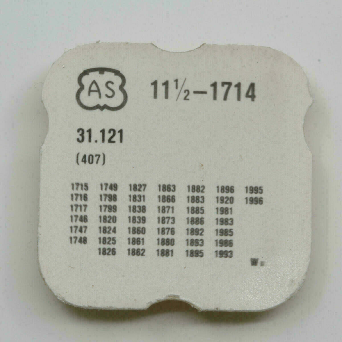 AS 1714 PART 407 Schiebetrieb (Kupplungstrieb) , clutch wheel, AS 1715 ... 1996