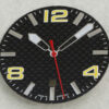 Carbon-Zifferblatt ETA 2824-2 C1 Zeigerset, 34,8 mm