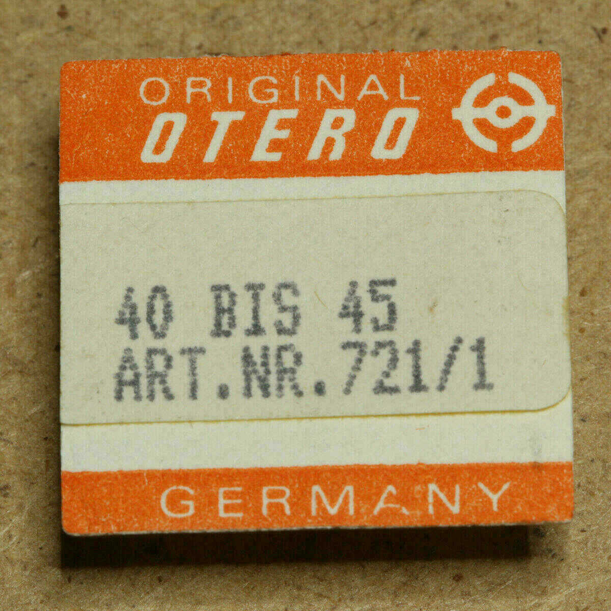 OTERO 40 - 45 PART 721 /1, UNRUH, Balance complete, EPPLE OTERO 401 44 48 141