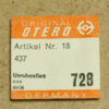 OTERO 437 Unruhwelle Part 728 für Stoss-Sicherung