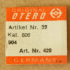 OTERO 800 rueda de corona para calibres 801, 900 y 901