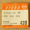 OTERO 840 rueda de corona para los calibres 844 y 846