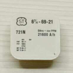 Balancier complet ST 69-21, Part 721 – pour FHF 60-21, ST 69N, 691, 691N, FEF 6664 – NOS