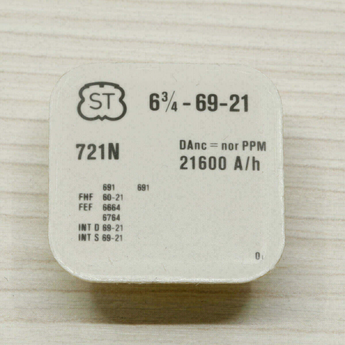 ST 69-21 Part 721 volante completo FHF 60-21 ST 69N 691 691N FEF 6664 NOS