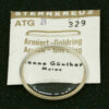 Cristal Sternkreuz ATG B abombado con aro dorado