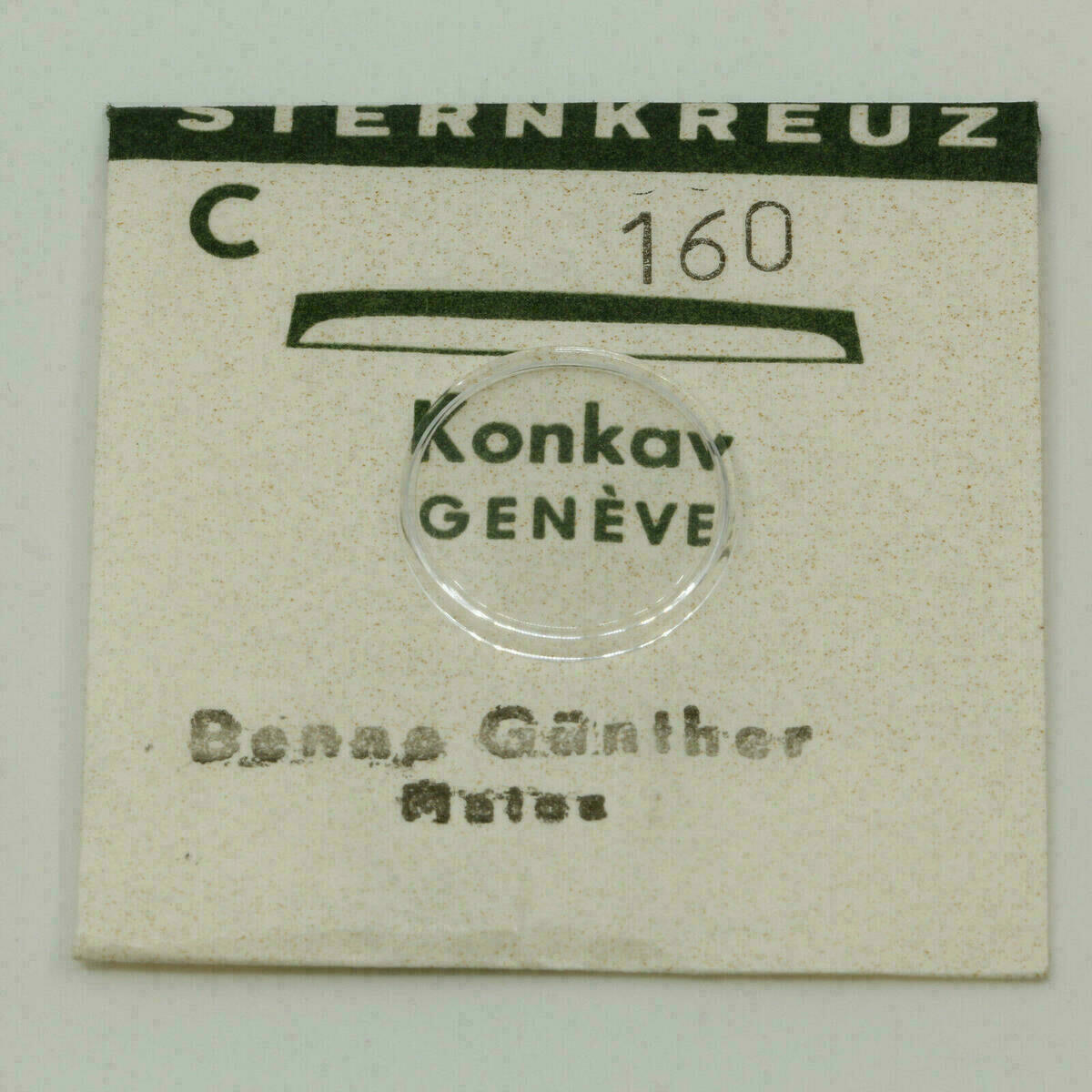 Verre Sternkreuz C concave Genève pour montres-bracelets 95-235