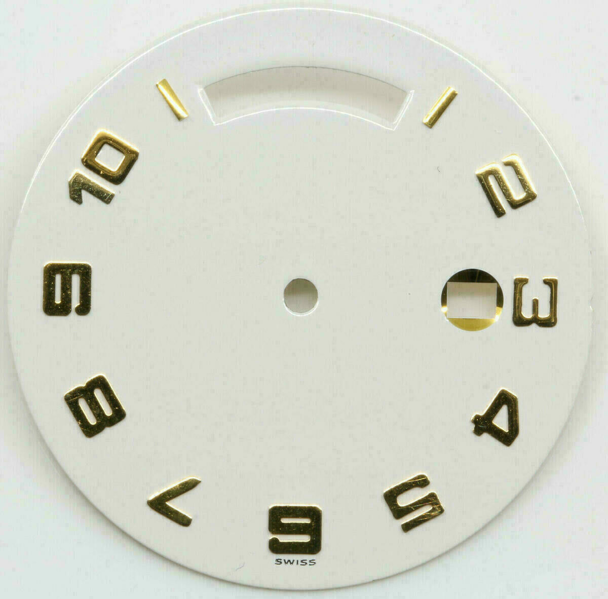 Zifferblatt für ETA Quarzwerk Ø 29,80mm, Tag Datum SWISS ETA 805.144