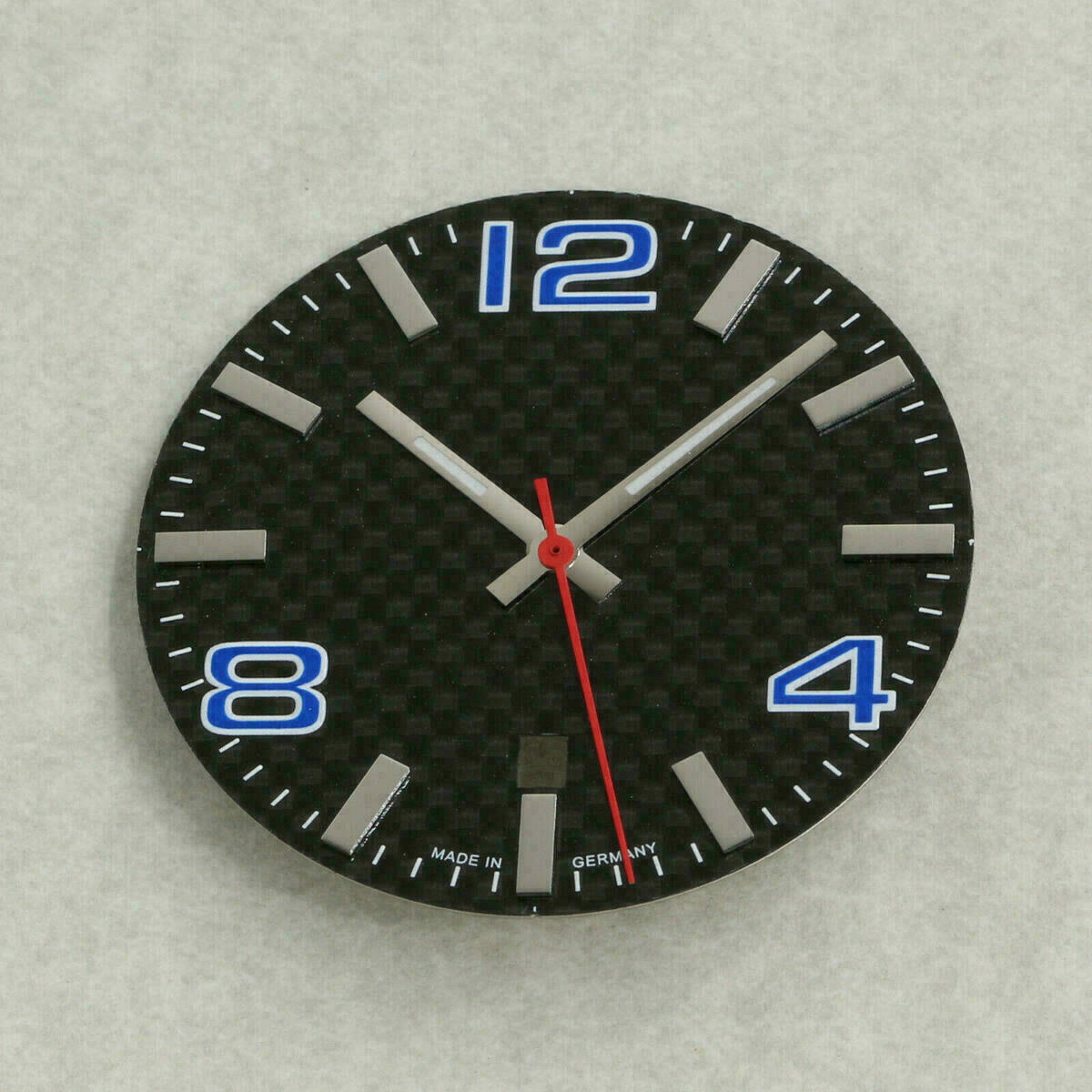 Quadrante in carbonio per movimento automatico ETA 2824-2 34.8 mm blu – immagine 4