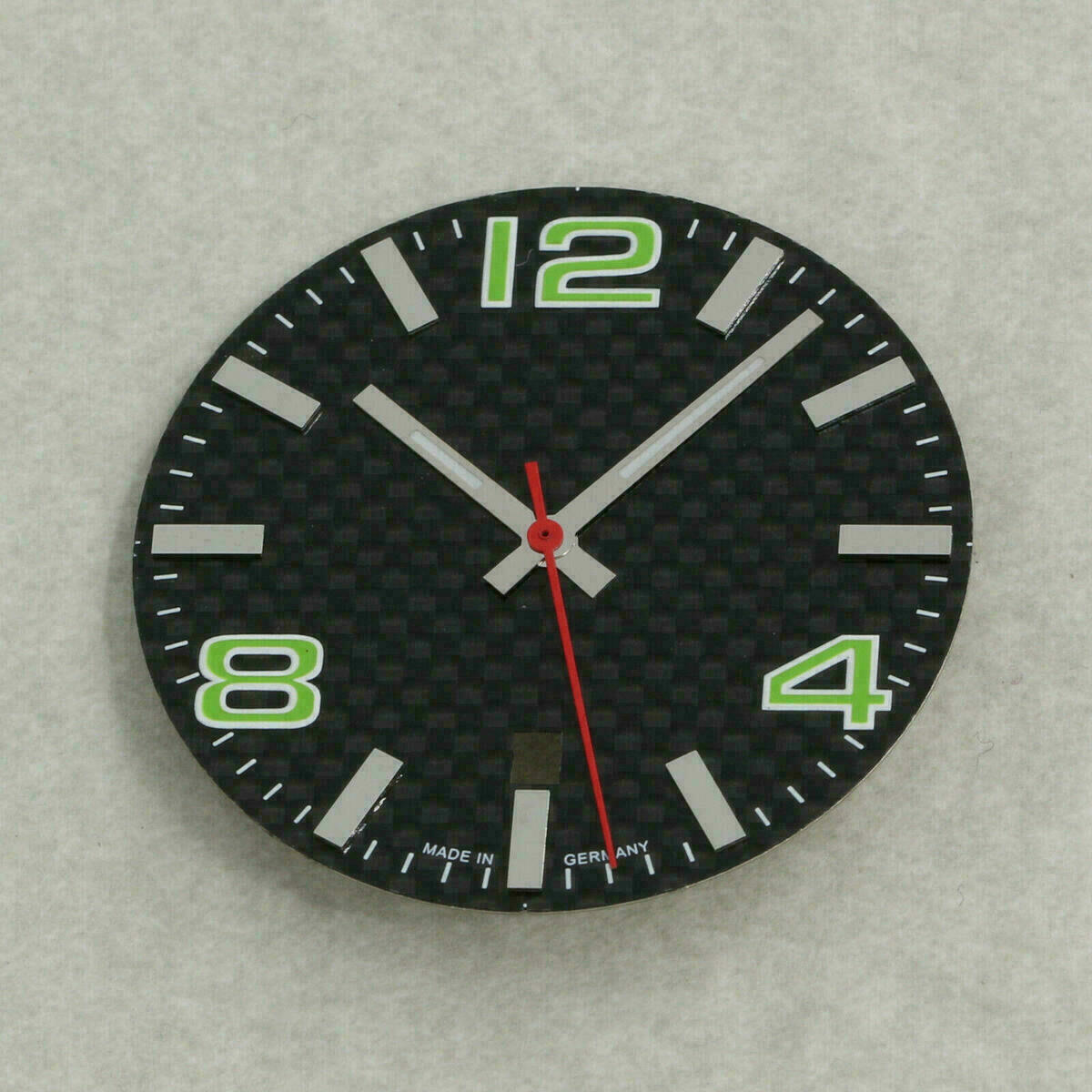 Quadrante in carbonio per movimento automatico ETA 2824-2 34.8 mm verde – immagine 2