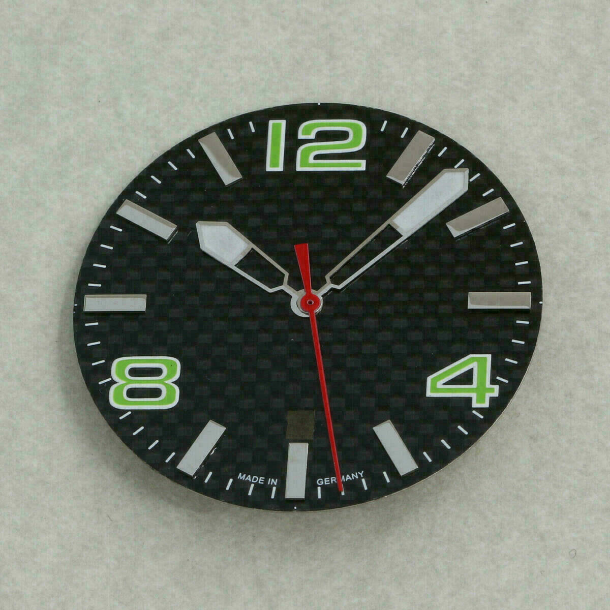 Quadrante in carbonio per movimento automatico ETA 2824-2 34.8 mm verde – immagine 4