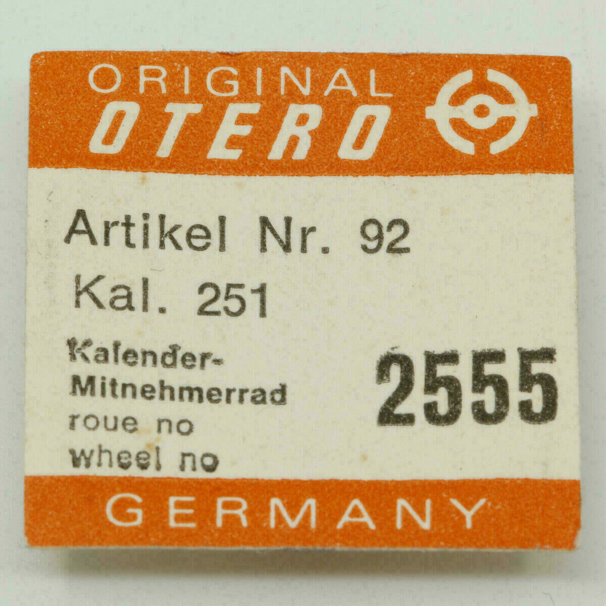 Calendar Driving Wheel for OTERO 251 – Part 2555 – image 2