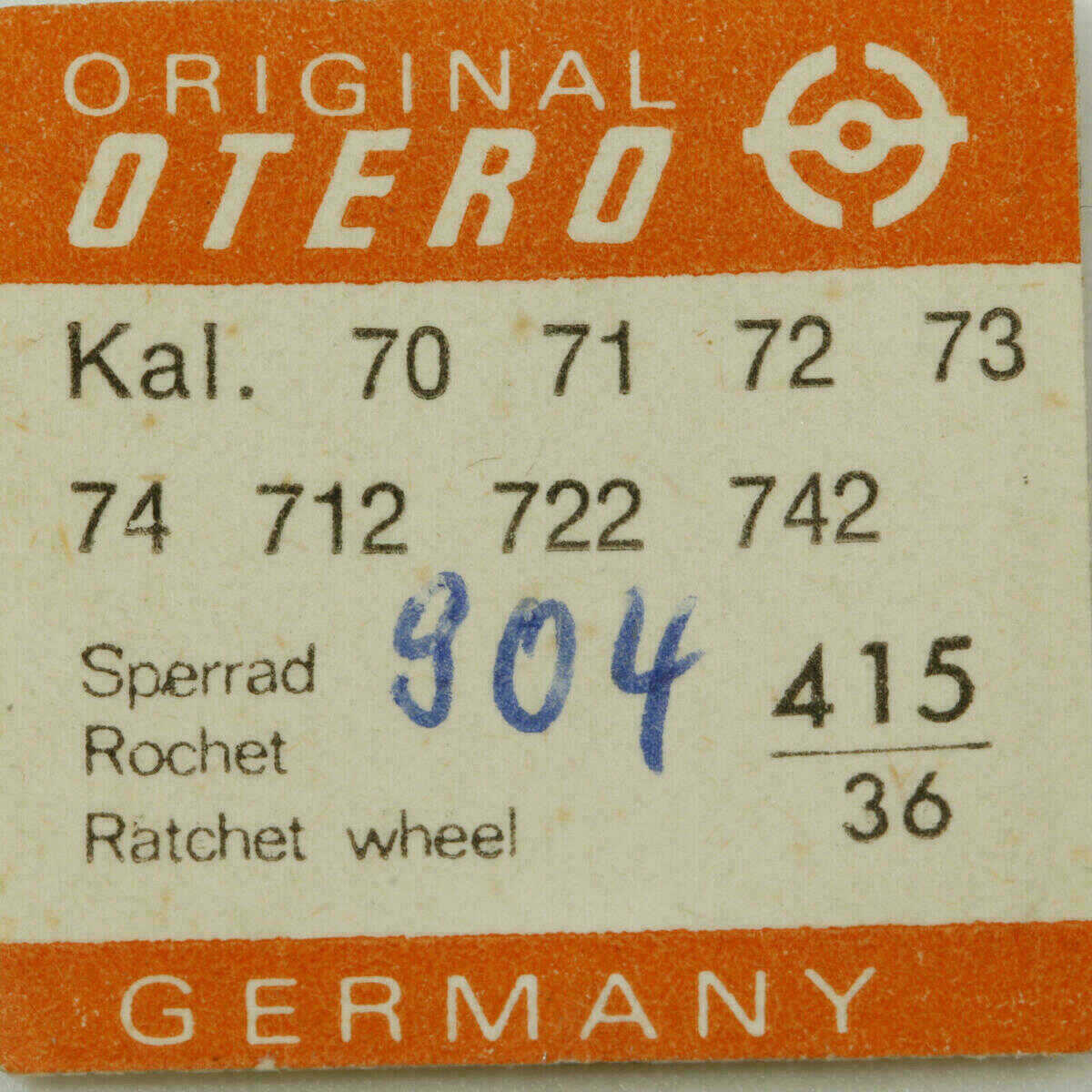 OTERO 70 PART415 Sperrad, rochet ratchet wheel OTERO 25 72 73 844 840 904 44 46 – Bild 5