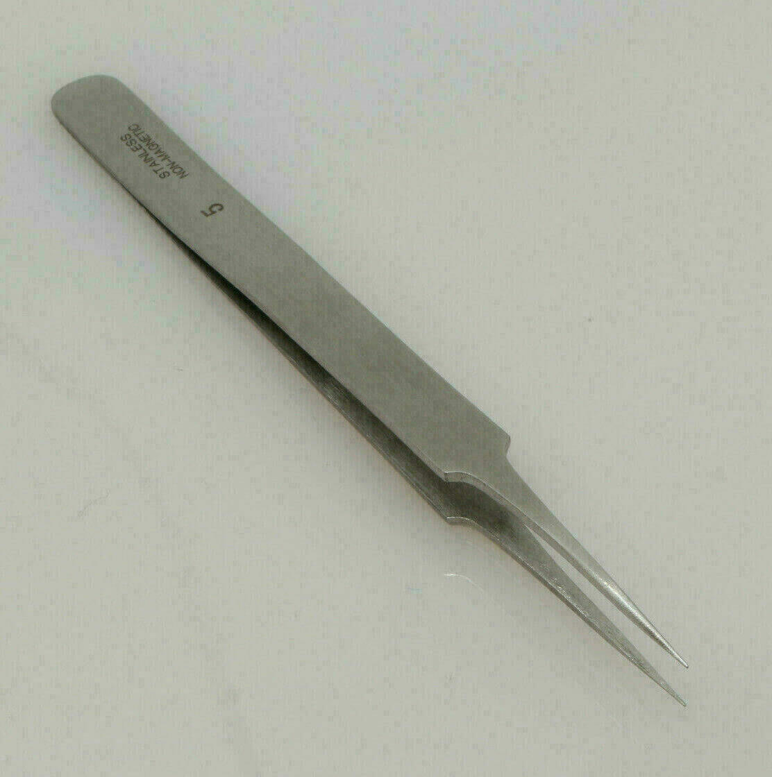 Uhrmacher Pinzette Edelstahl Antimagnetisch Steel Tweezer Form 5 – Bild 2