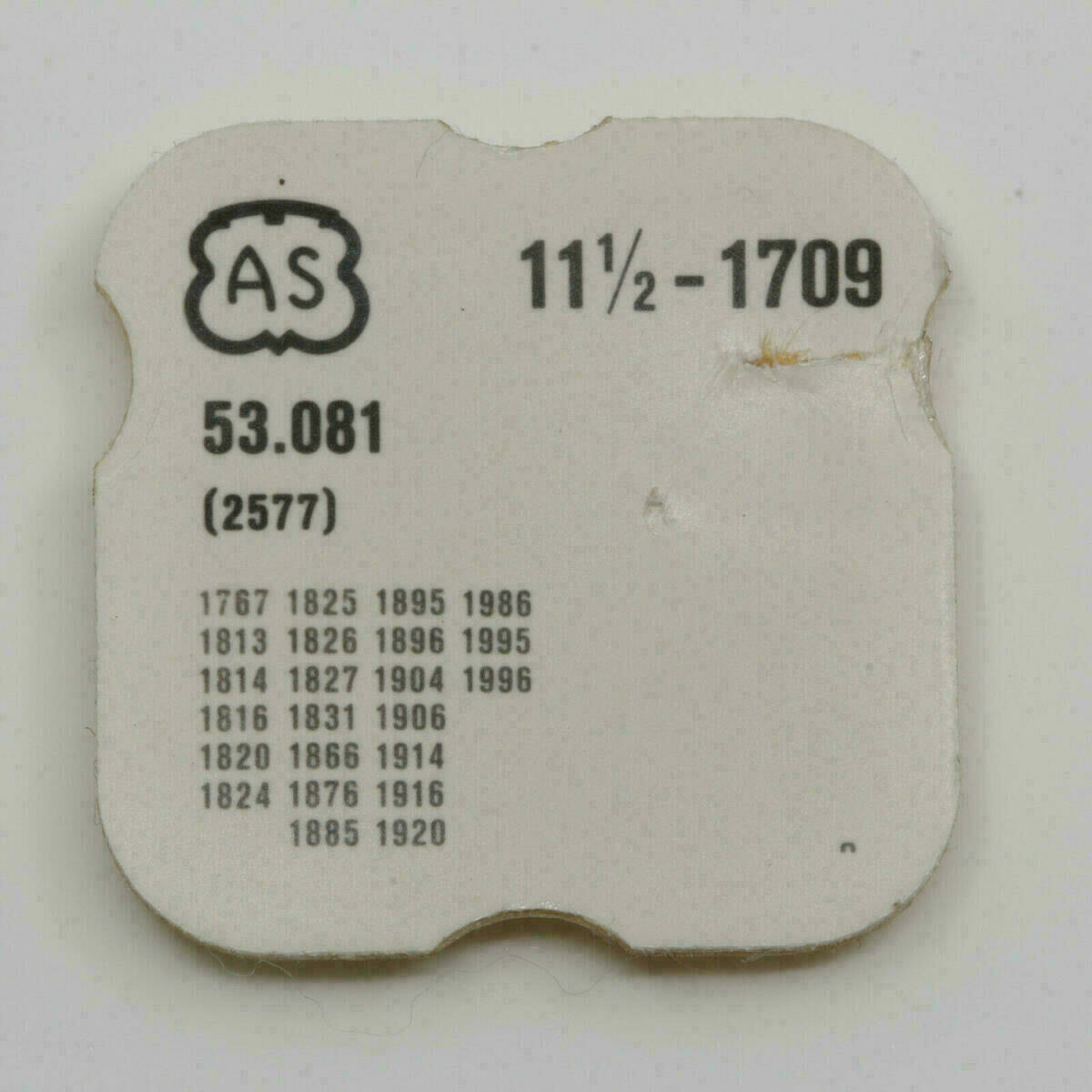 AS 1709 PART 2577 TAGESSPERRE, day jumper, ETA 2658, ETA 2668, 2678 NOS