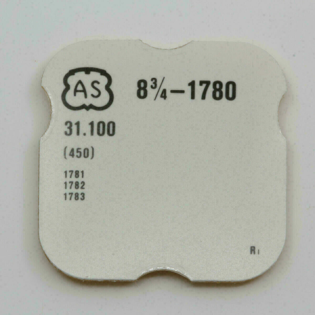 AS 1780 PART 450, Setting Wheel, Zeigerstellrad AS 1781 AS 1782, AS 1783 NOS