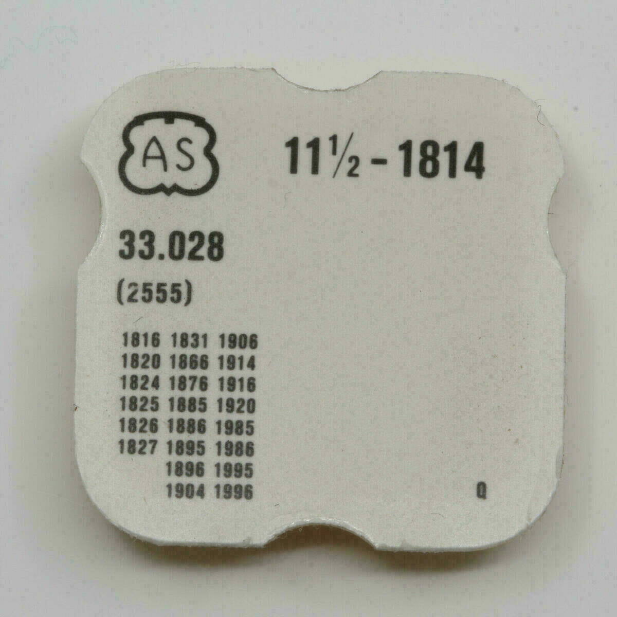 AS 1814 PART 2555 rueda de arrastre del calendario AS 1816... AS 1996