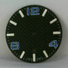 Carbon-Zifferblatt ETA 2824-2 blau 34,8 mm, C1 Lume