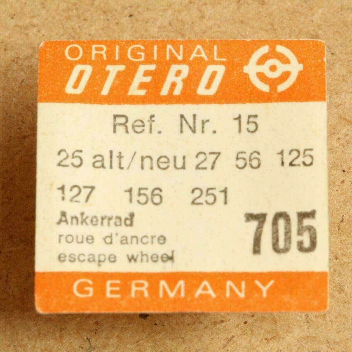 OTERO 27 PART 705, Ankerrad, escape wheel, roue d`ancre 56, 125, 127, 156, 251